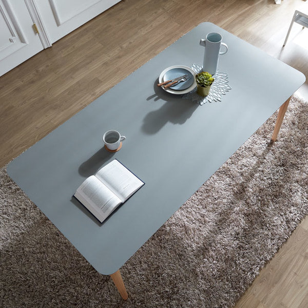 리놀륨 사각 6인 식탁 테이블